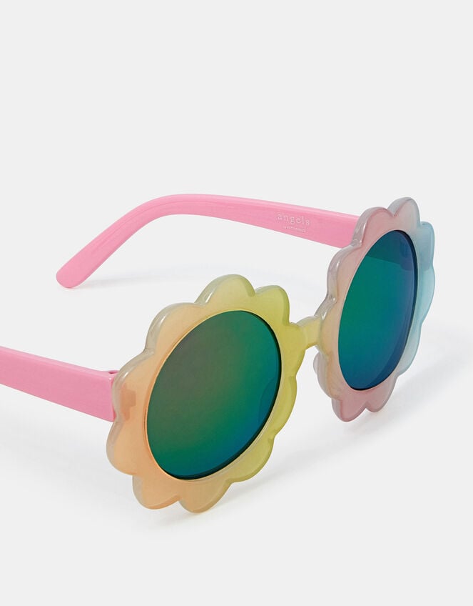 Girls Flower Ombre Sunglasses, , large