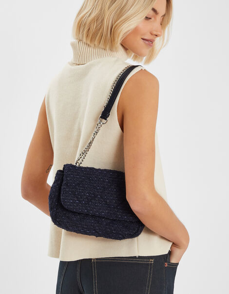 Boucle Chain Shoulder Bag, , large