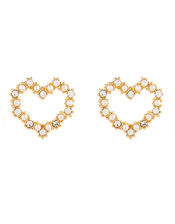 Crystal and Pearl Heart Jewellery Set, , large