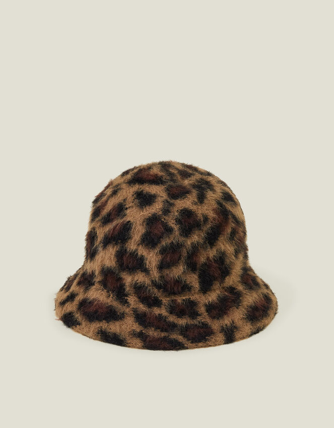 Fluffy Bucket Hat, Leopard (LEOPARD), large