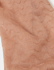 Lightweight Wave Stitch Scarf, Pink (PALE PINK), large