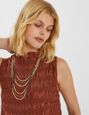 Mix Bead Layered Necklace, , large