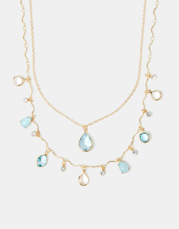 2-Pack Gemstone Pendant Necklaces, , large