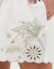 Celestial Cutwork Shorts, Ivory (IVORY), large