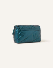 Metallic Cross-Body Bag, Teal (TEAL), large