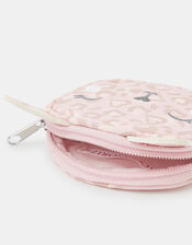Girls Animal Print Cat Purse, , large