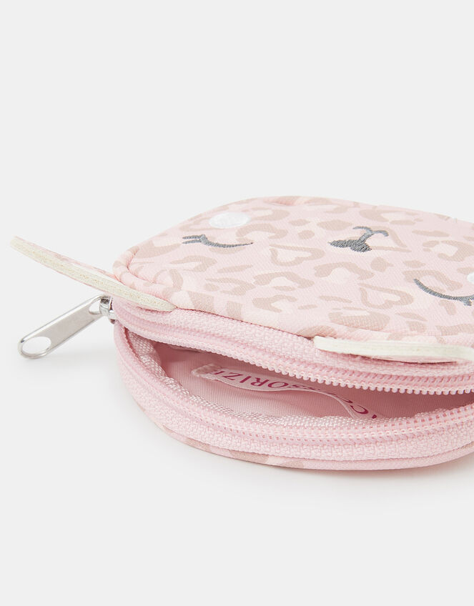 Girls Animal Print Cat Purse, , large