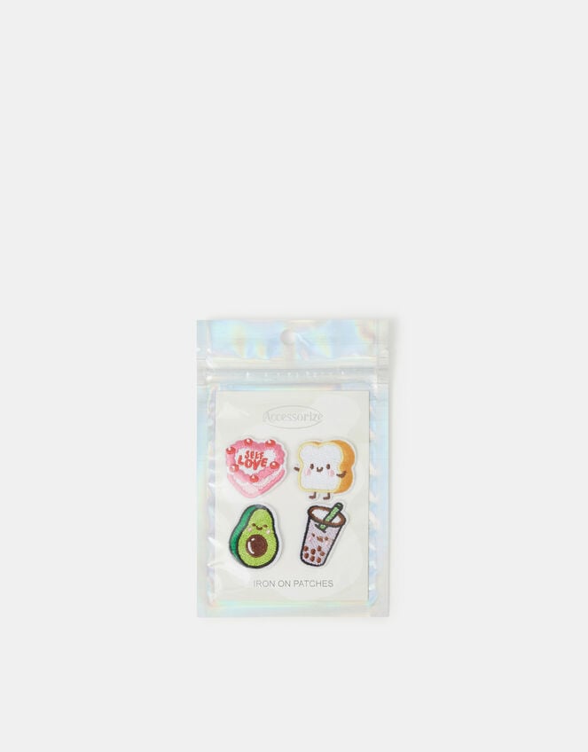 4-Pack Brunch Embroidered Iron-On Patches, , large