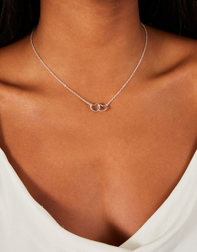 Heart Links Pendant Necklace, , large