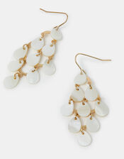 Teardrop Pearl Chandelier Earrings, , large