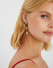 Gem Long Drop Earrings, , large