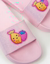 Girls Fruit Sliders, Pink (PINK), large