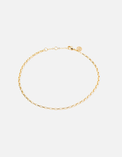 14ct Gold-Plated Chain Anklet, , large