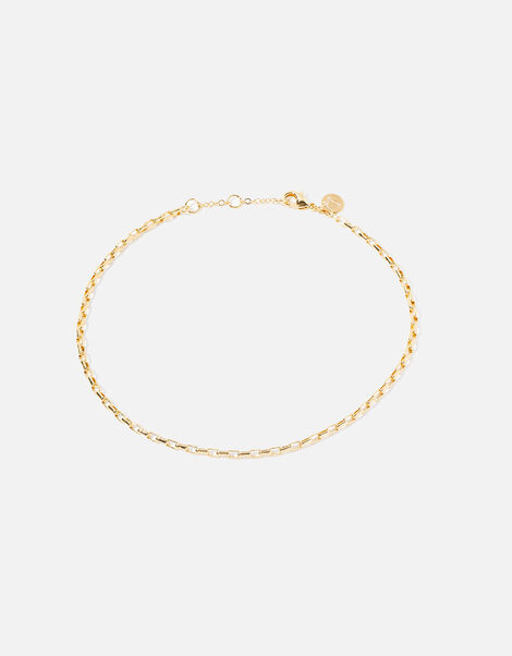 14ct Gold-Plated Chain Anklet, , large