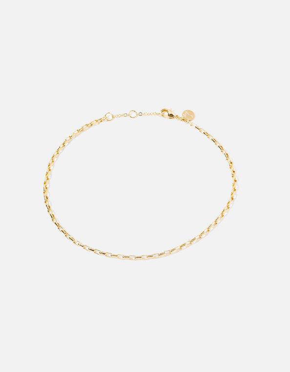 14ct Gold-Plated Chain Anklet, , large