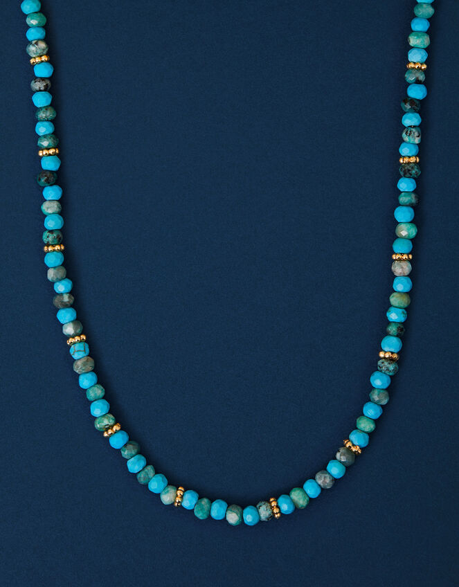 14ct Gold-Plated Beaded Necklace, , large