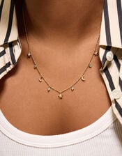 14ct Gold-Plated Celestial Charm Necklace, , large