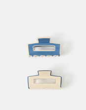 2-Pack Colourblock Cut Out Claw Clips, , large