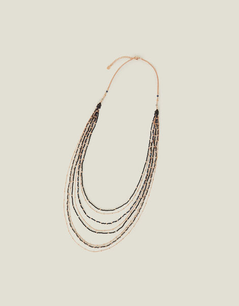 Layered Beaded Necklace, , large