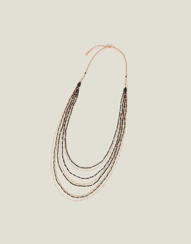 Layered Beaded Necklace, , large