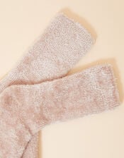 Fluffy Chenille Cosy Socks, Pink (PINK), large