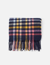 Daisy Multi Check Blanket Scarf, , large