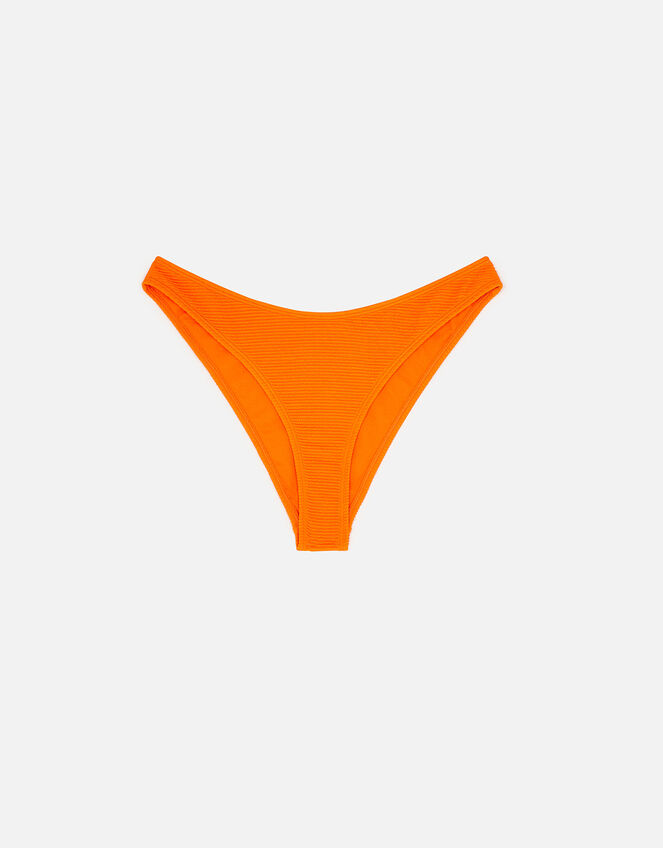 Crinkle Bikini Bottoms, Orange (ORANGE), large