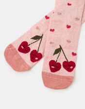 Cherry Heart Print Socks, , large