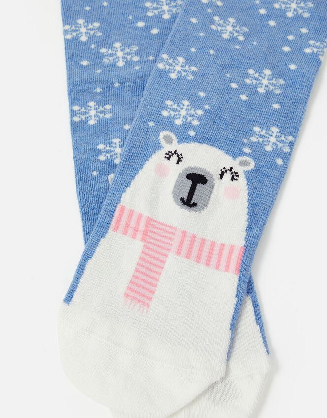 Polar Bear Snowflake Socks, , large