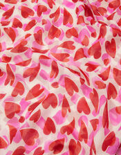 Valentine Heart Scarf in Recycled Polyester, , large