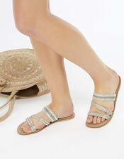 Boston Embellished Sliders, Gold (GOLD), large