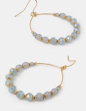 Beaded Hoop Earrings, , large