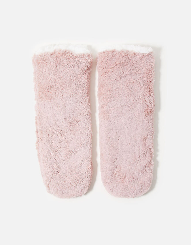 Fluffy Slipper Socks, Pink (PINK), large