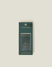 14ct Gold-Plated Surgical Steel Belly Ring, , large