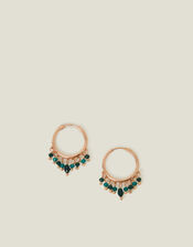 Beaded Mini Hoop Earrings, , large
