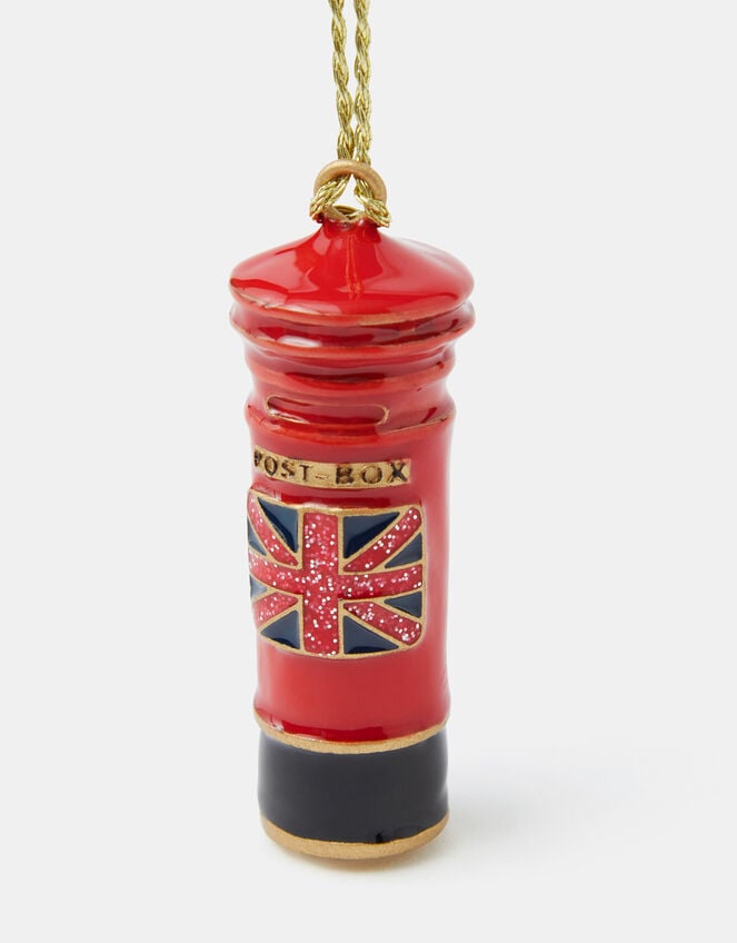 London Postbox Enamel Christmas Tree Decoration, , large