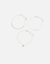 Heart Anklets Set of Three, , large