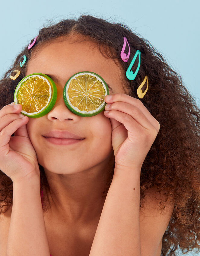 Girls Vibrant Hair Clips Set of Three Girls hair clips Accessorize UK