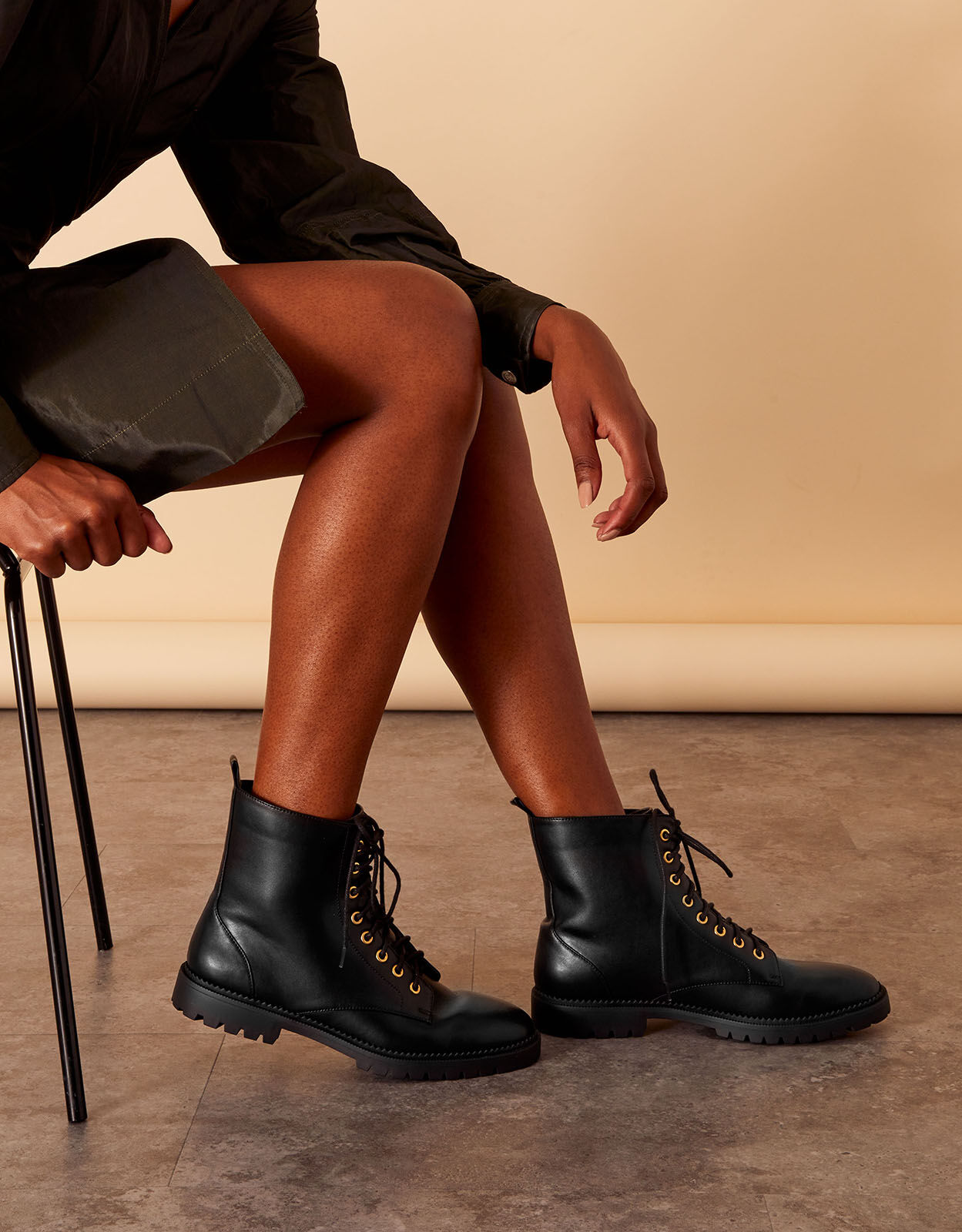 Black lace shop up boots uk