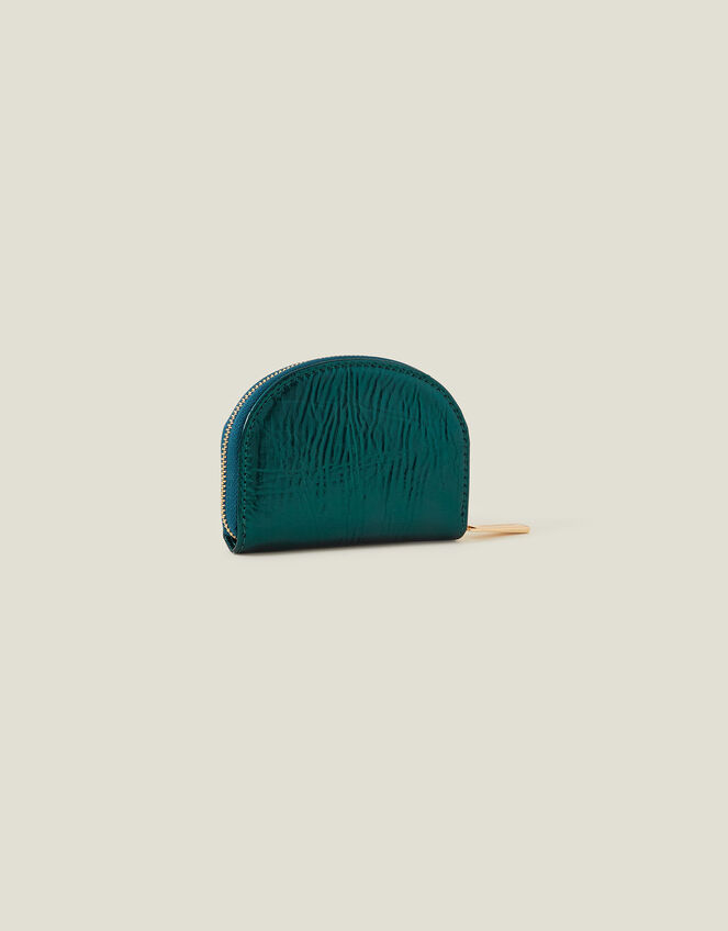 Metallic Crescent Coin Purse, Teal (TEAL), large