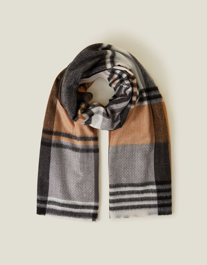 Check Blanket Scarf, , large