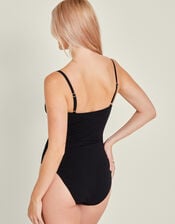 V-Front Shaping Swimsuit, Black (BLACK), large