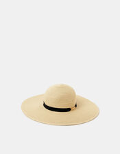 Floppy Straw Hat, , large