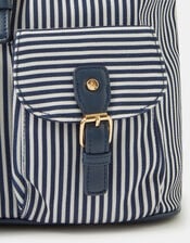 Stripe Print Backpack, , large