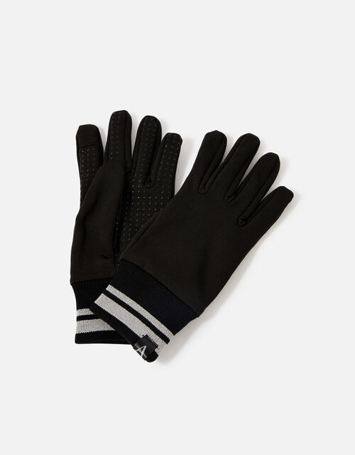 Active Gloves with Recycled Polyester, Black (BLACK), large
