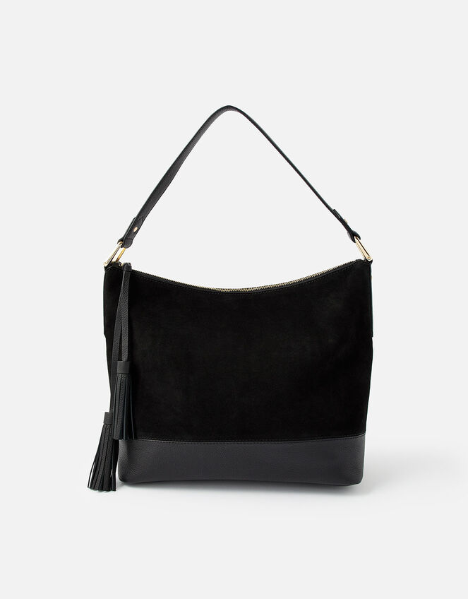 Slouch Leather Shoulder Bag , , large