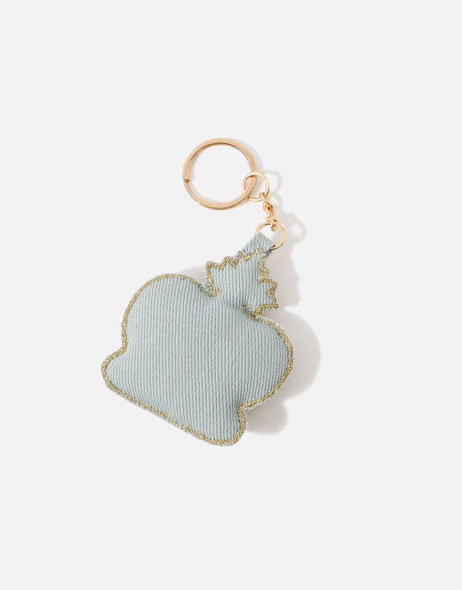Crown Embellished Keyring , Blue (BLUE), large