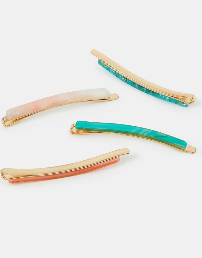 4-Pack Resin Hair Slides, , large