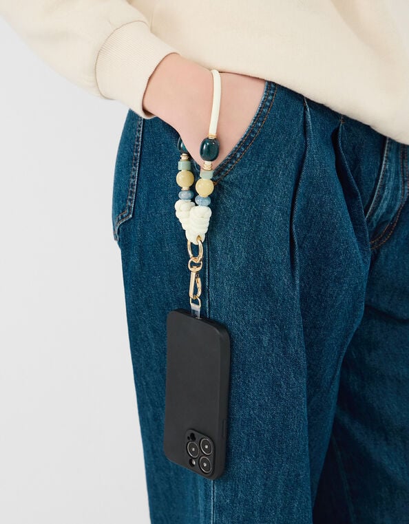 Bead Cord Wrist Phone Strap, , large