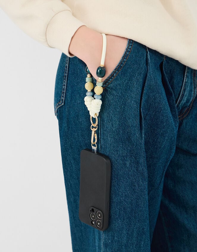 Bead Cord Wrist Phone Strap, , large